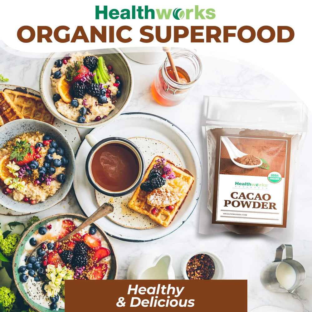 Healthworks Cacao Powder keto-friendly option for sugar-free treats.