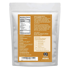 Healthworks Flax Seed Organic Powder with scoop ready for smoothies and baking.