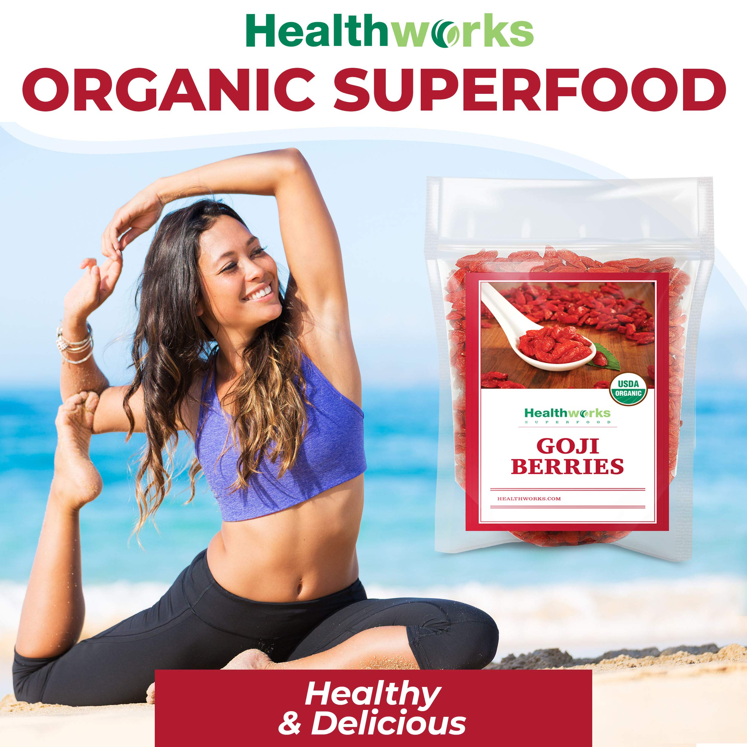 Healthworks Goji Berries as granola bar topping for color and nutrition.