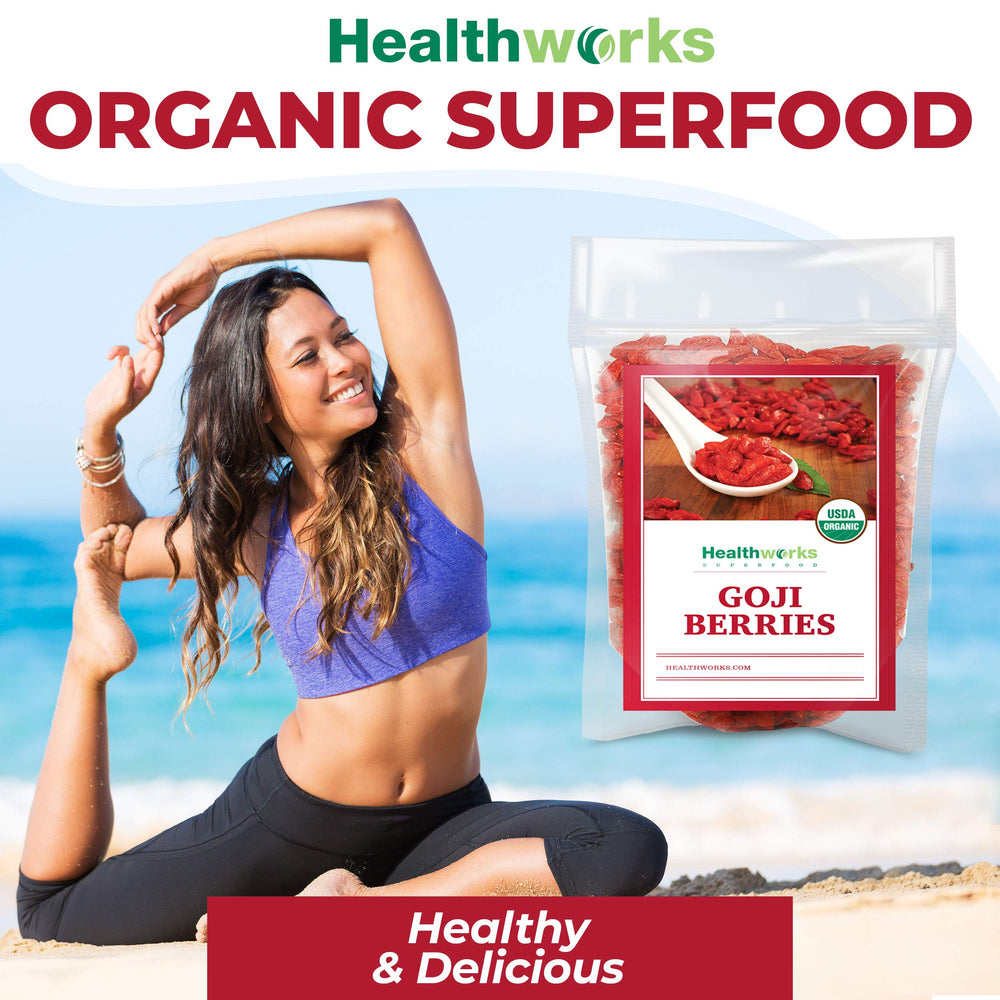 Healthworks Goji Berries as granola bar topping for color and nutrition.