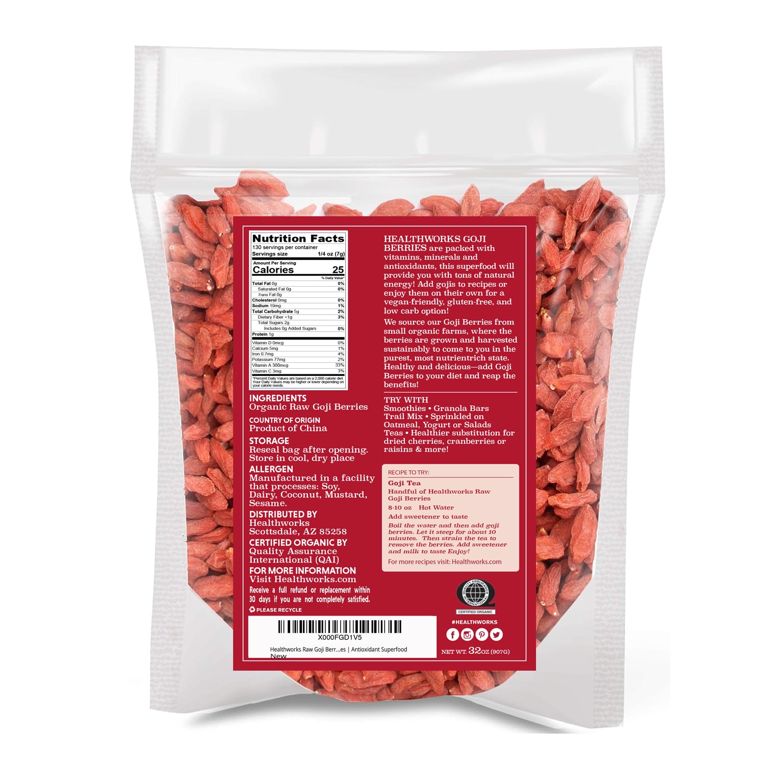 Healthworks Goji Berries on a sun-drying rack, showcasing natural drying for richer flavor.
