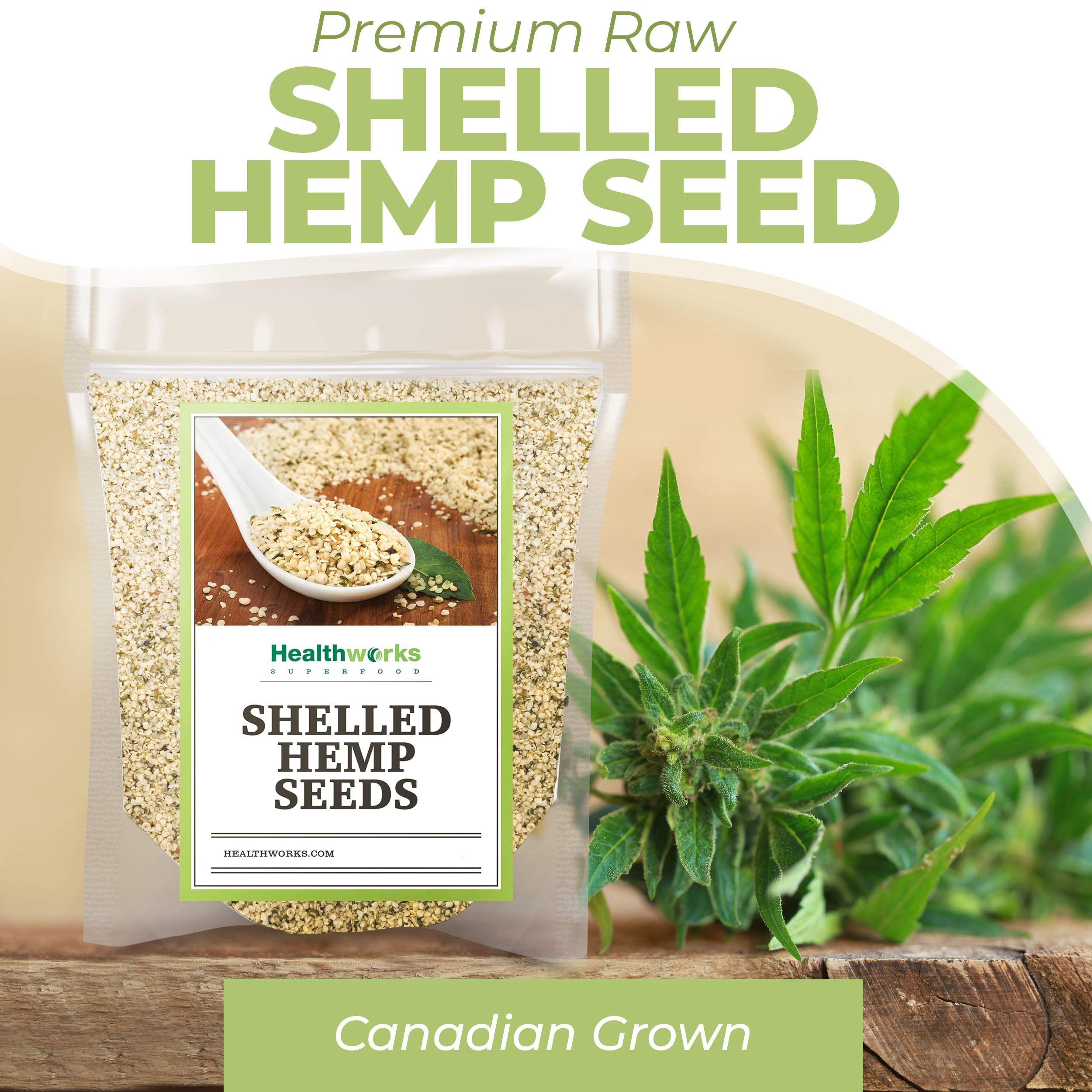 Ground Healthworks hemp seeds added to a meal bowl.