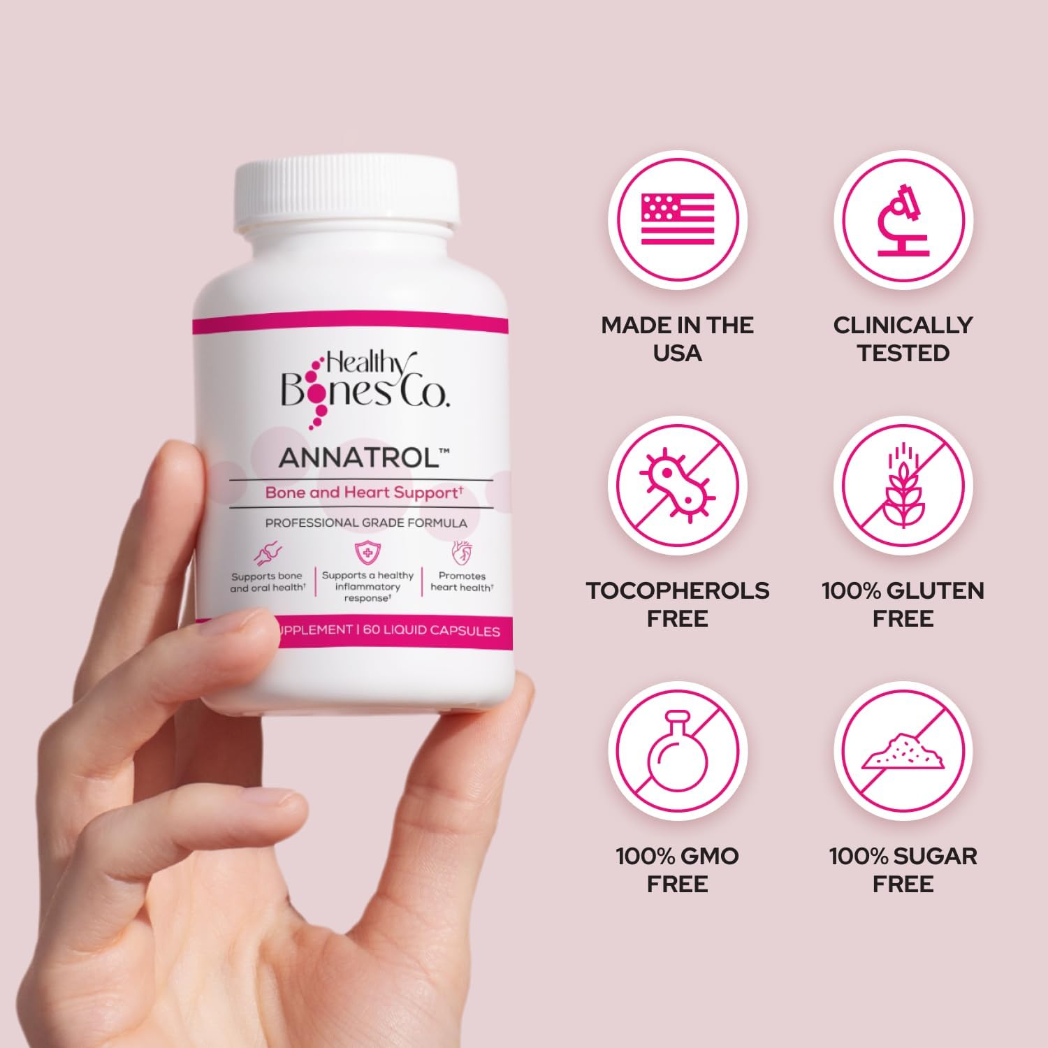 Healthy Bones Co. Annatrol daily-use pack for on-the-go wellness support.