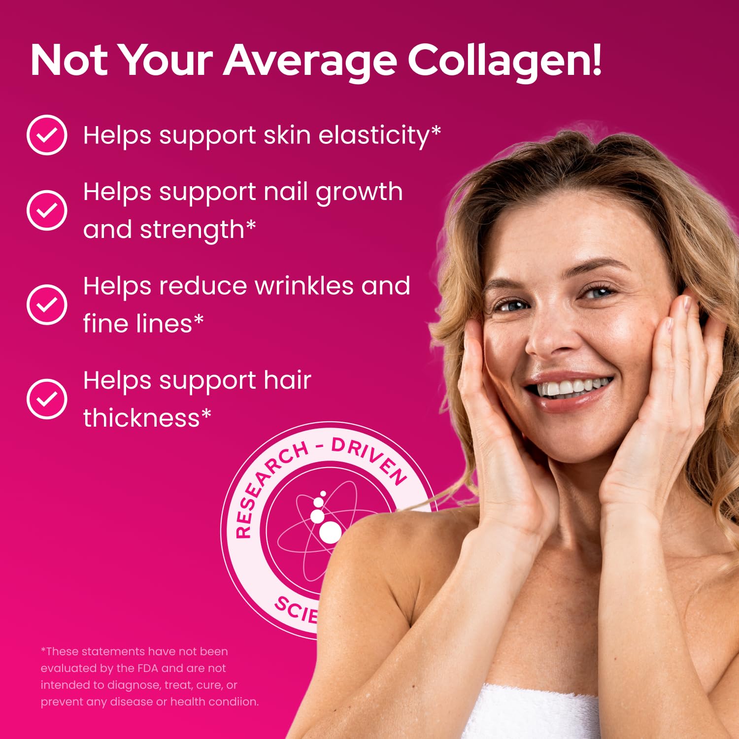 VERISOL beauty collagen blend enhances skin elasticity