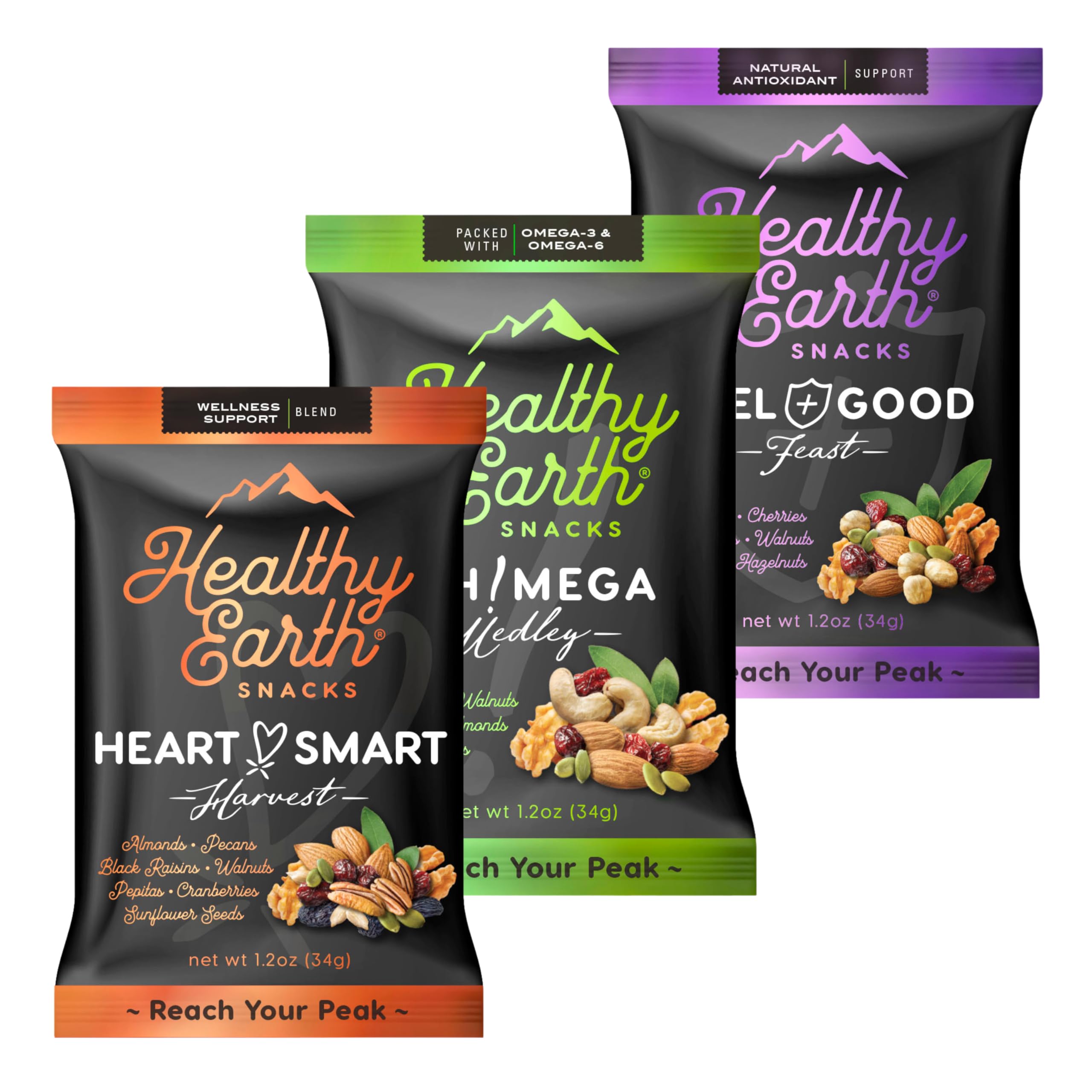 Healthy Earth Snacks dried fruits nuts closeup emphasizes natural sweetness and fiber-rich flavor.