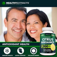Close-up of 1200 mg flavonoid-rich capsules ready for daily use