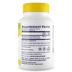 Healthy Origins Pycnogenol 100mg bottle side view non-GMO daily use