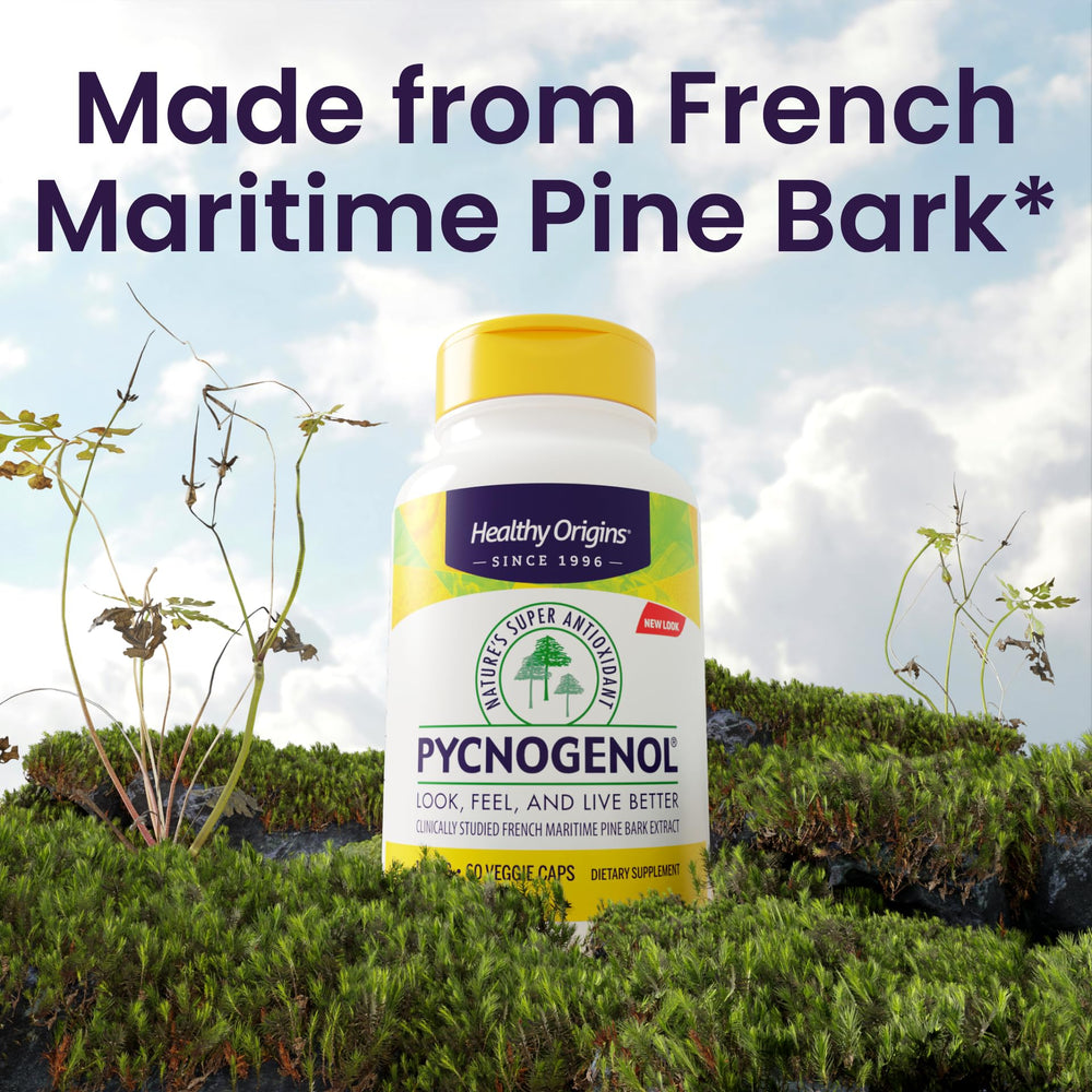Healthy Origins Pycnogenol Les Landes forest origin label