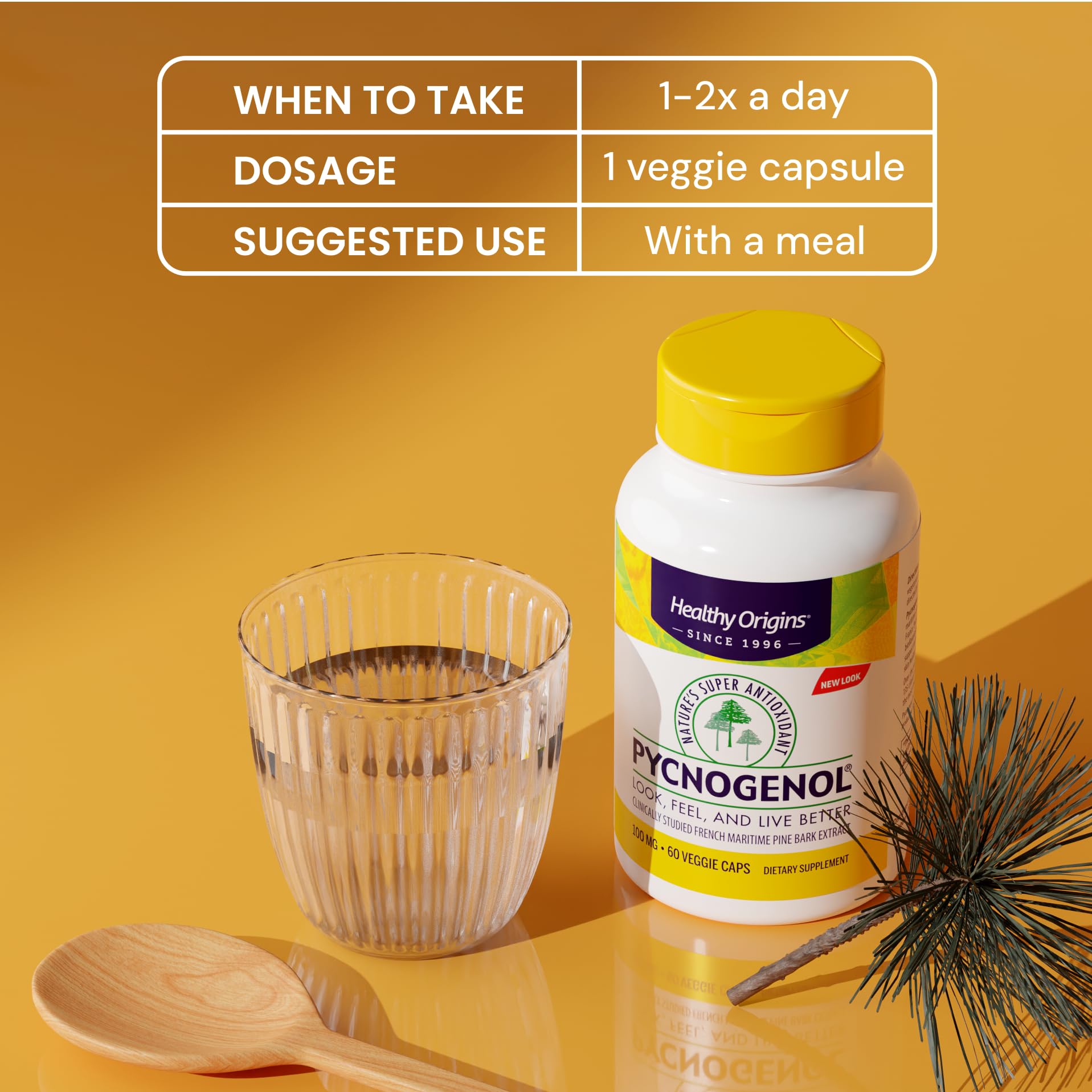 Healthy Origins Pycnogenol vegetarian capsules