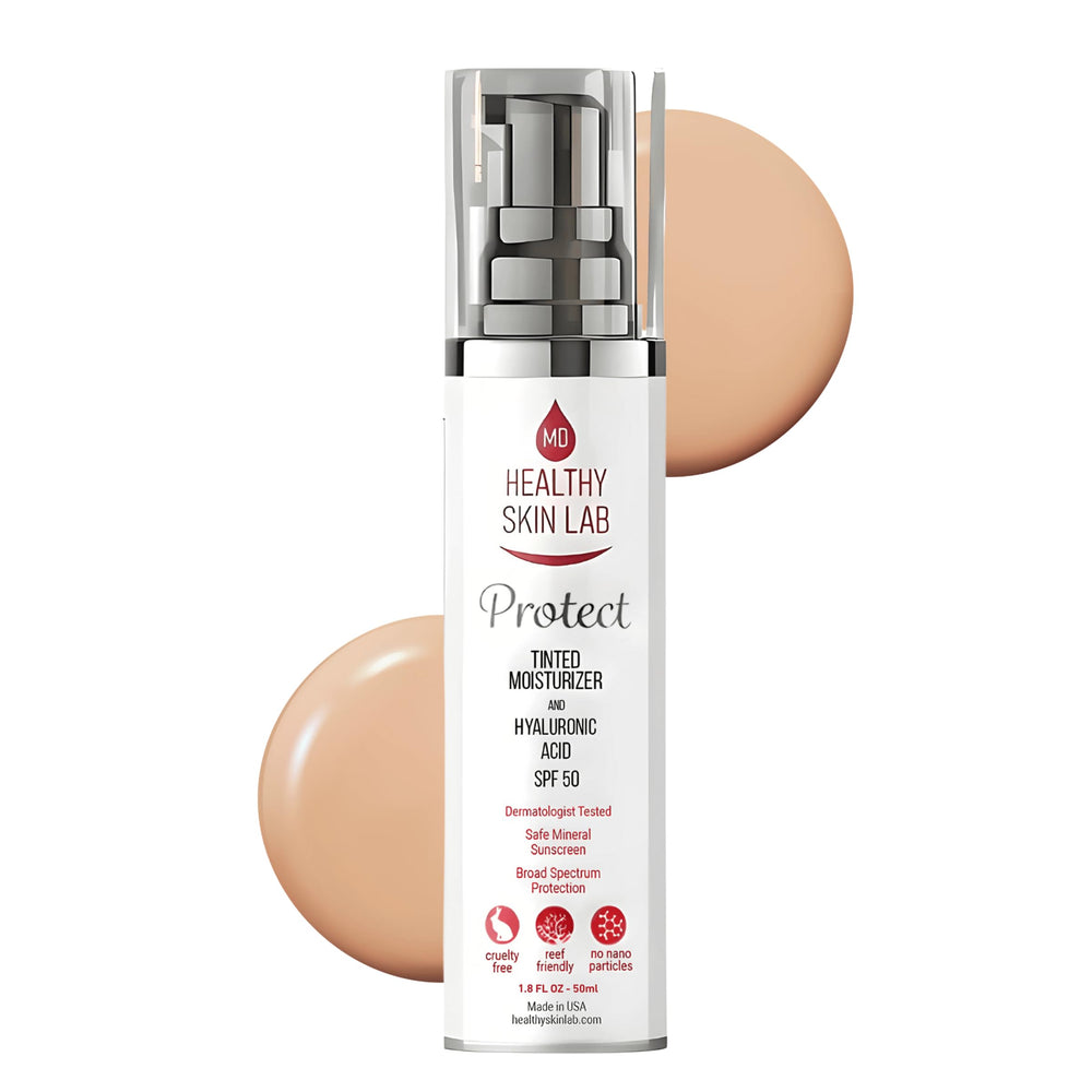Healthy Skin Lab Protect even application guides smooth blending.