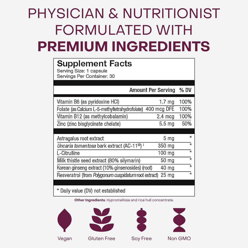 Healthycell non-GMO gluten-free label on packaging