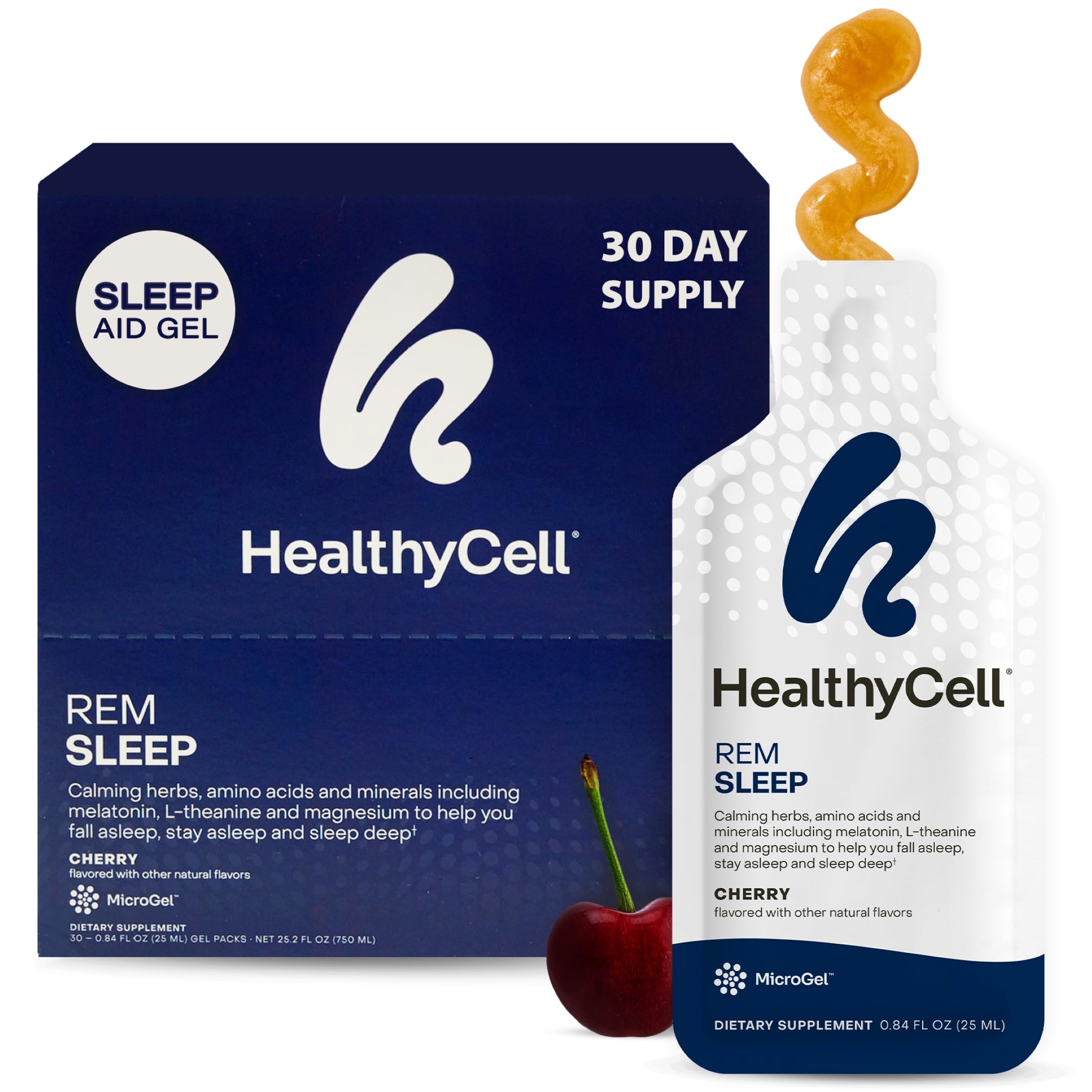 HealthyCell REM Sleep MicroGel Pack for a simple nightly routine.