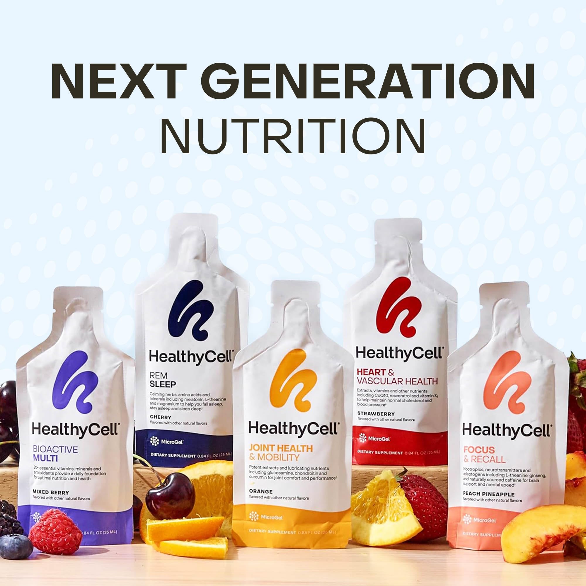 HealthyCell REM Sleep gel packs served chilled enhance flavor and preparation.
