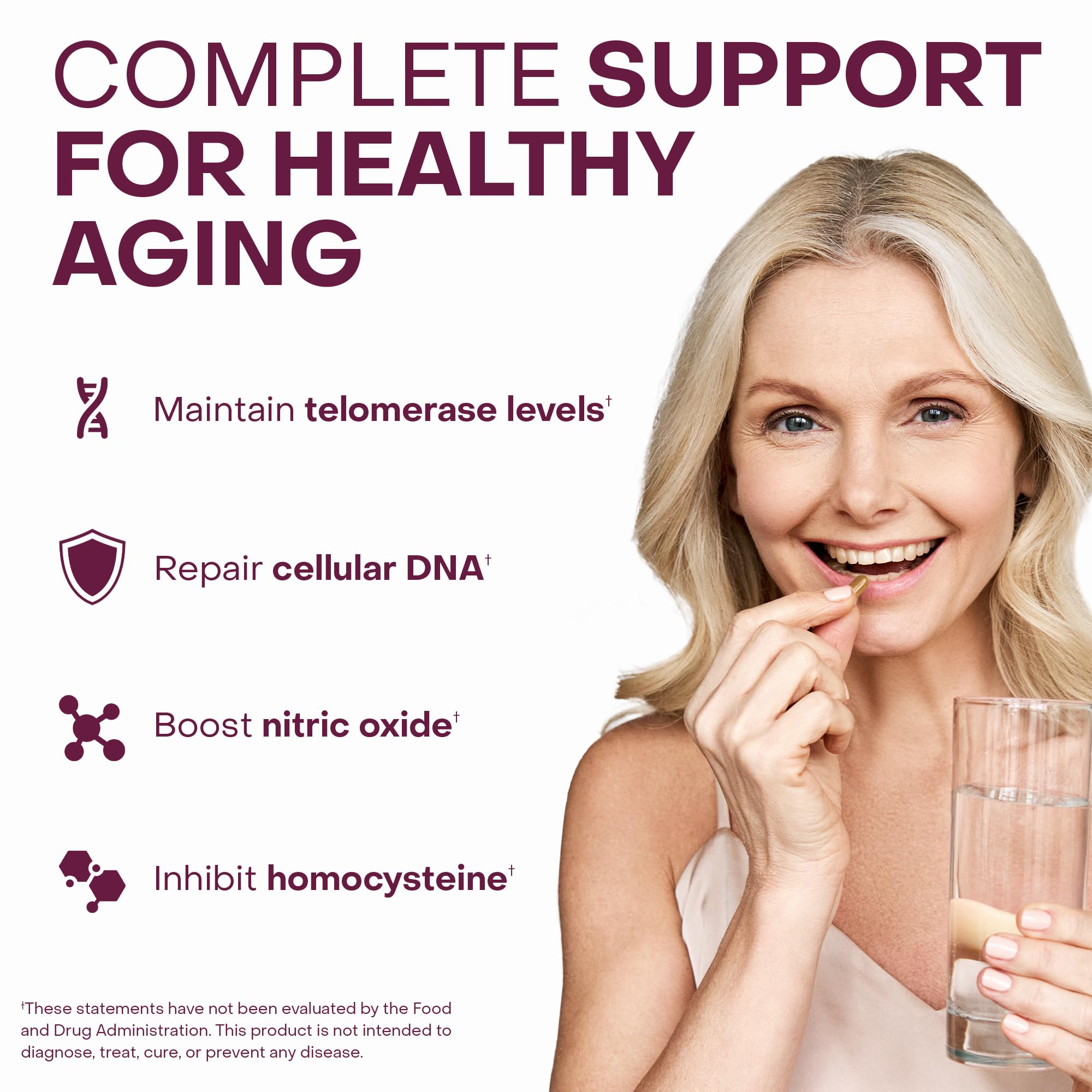 Healthycell Telomere Length Supplement capsules laid out for easy daily dosage