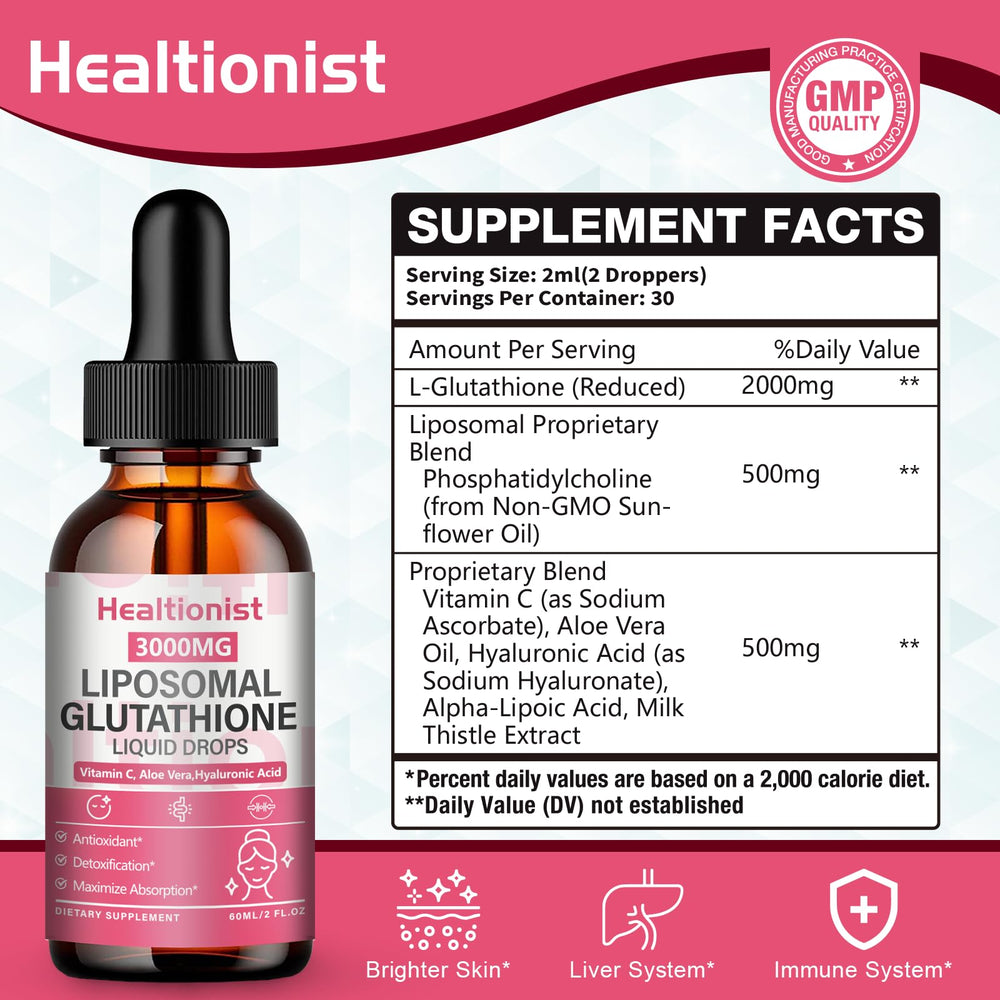 Product image showing Healtionist bottle with droplet pour action