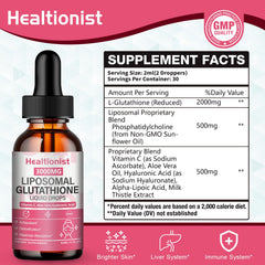 Product image showing Healtionist bottle with droplet pour action