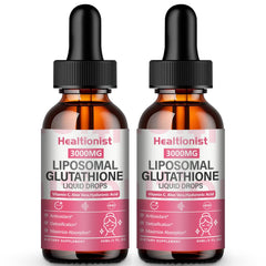 Healtionist liposomal glutathione drops bottle front view for immune support
