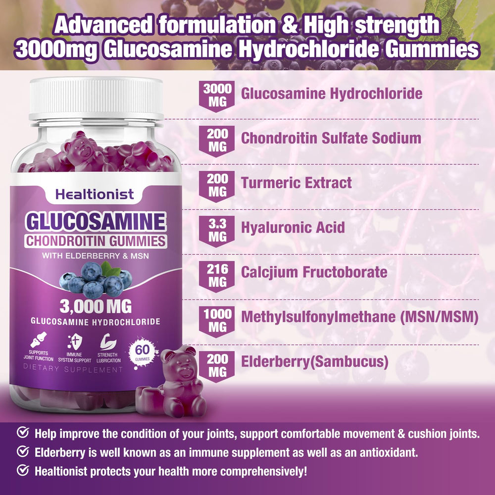 Gummies poured into hand for easy daily intake