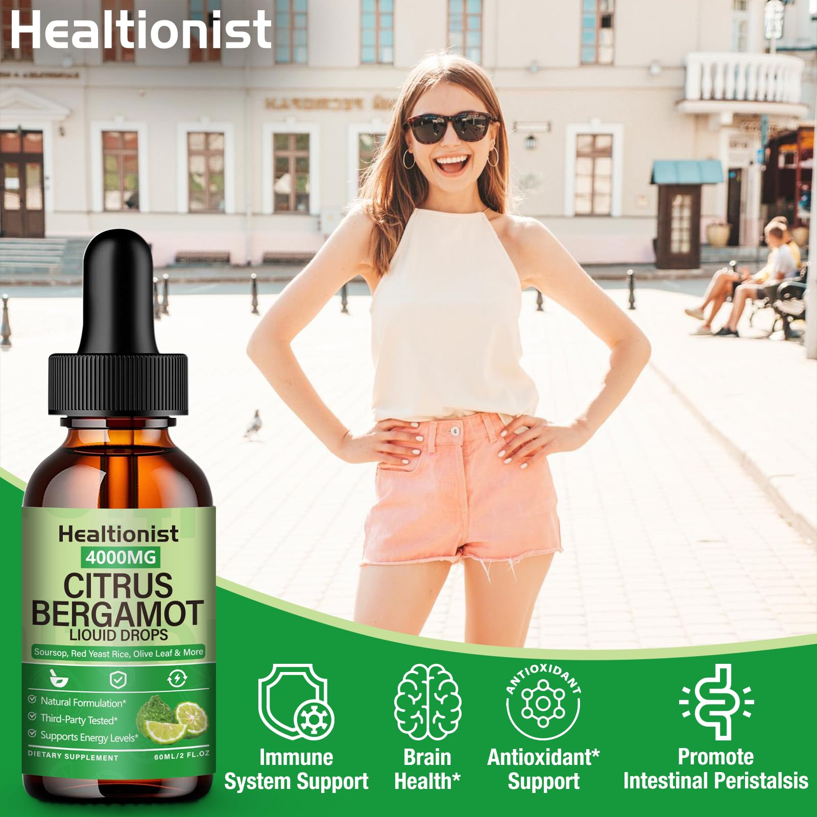 Healtionist soursop bitters bottle highlights natural flavor and daily wellness.