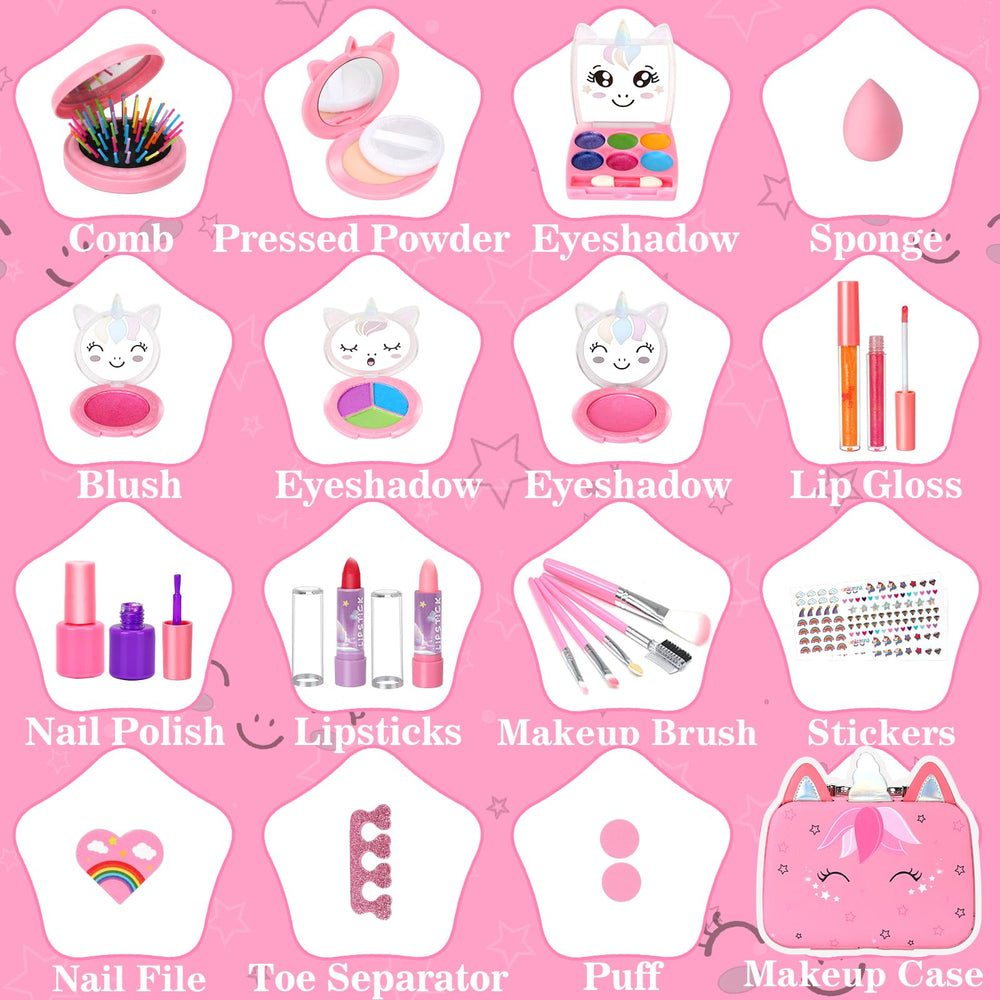 Heaning kids makeup kit blush adds rosy detail during dress up