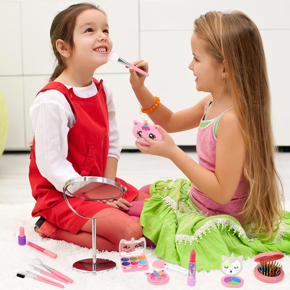 Heaning kids makeup kit nail art accessories spark creative pretend manicures