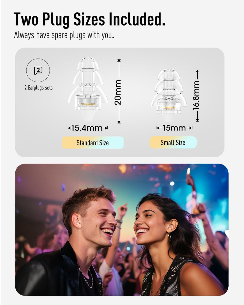 Hearprotek ear plugs include a detachable cord for easy portability
