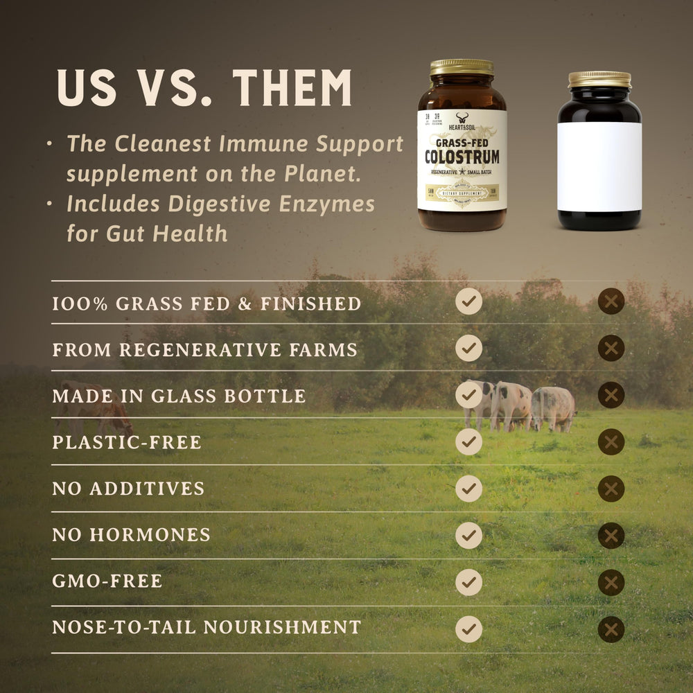 Heart & Soil post-workout recovery capsules aid muscle comfort.