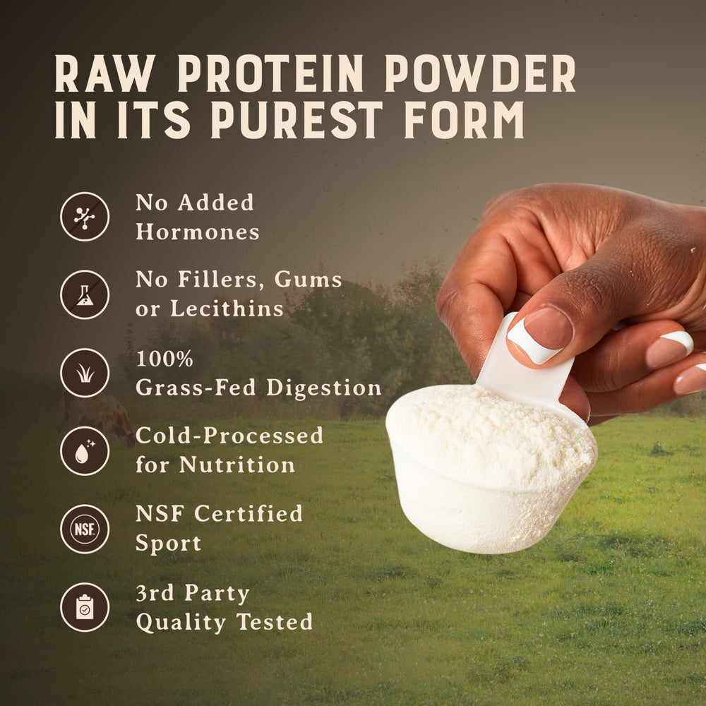 HEART & SOIL 24g protein per serving supports daily nutrition.