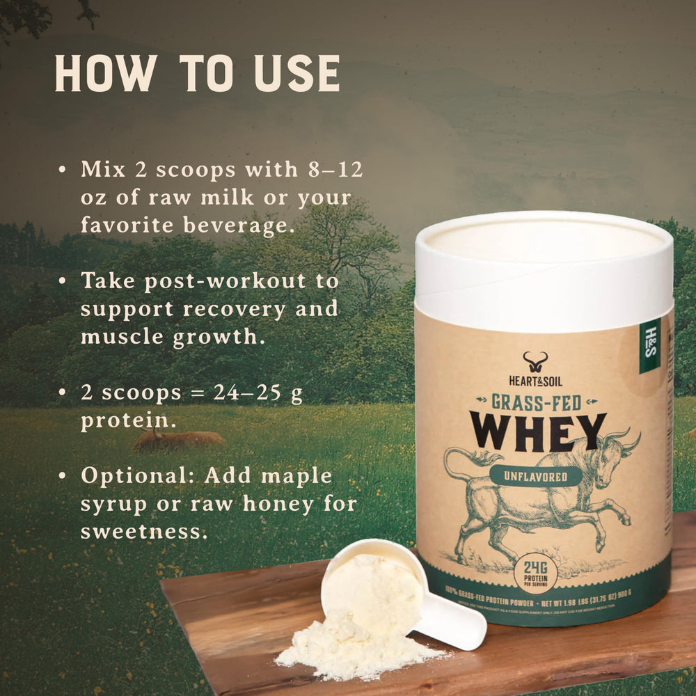 HEART & SOIL NSF Certified for Sport whey signals quality and safety.
