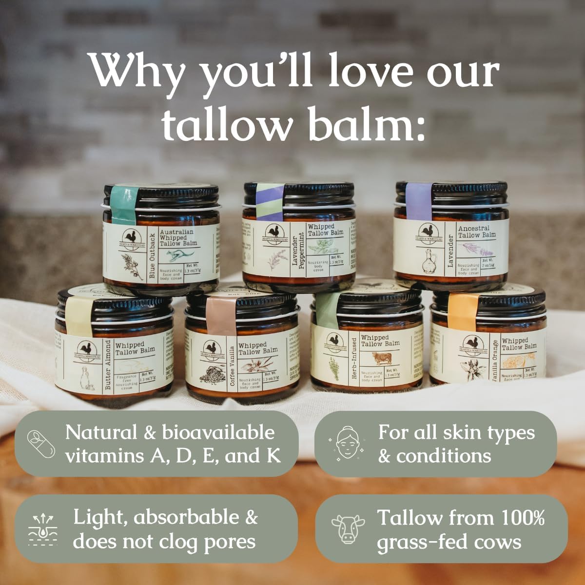 Hearth and Homestead application hands demonstrating easy rub-in for skincare routine.