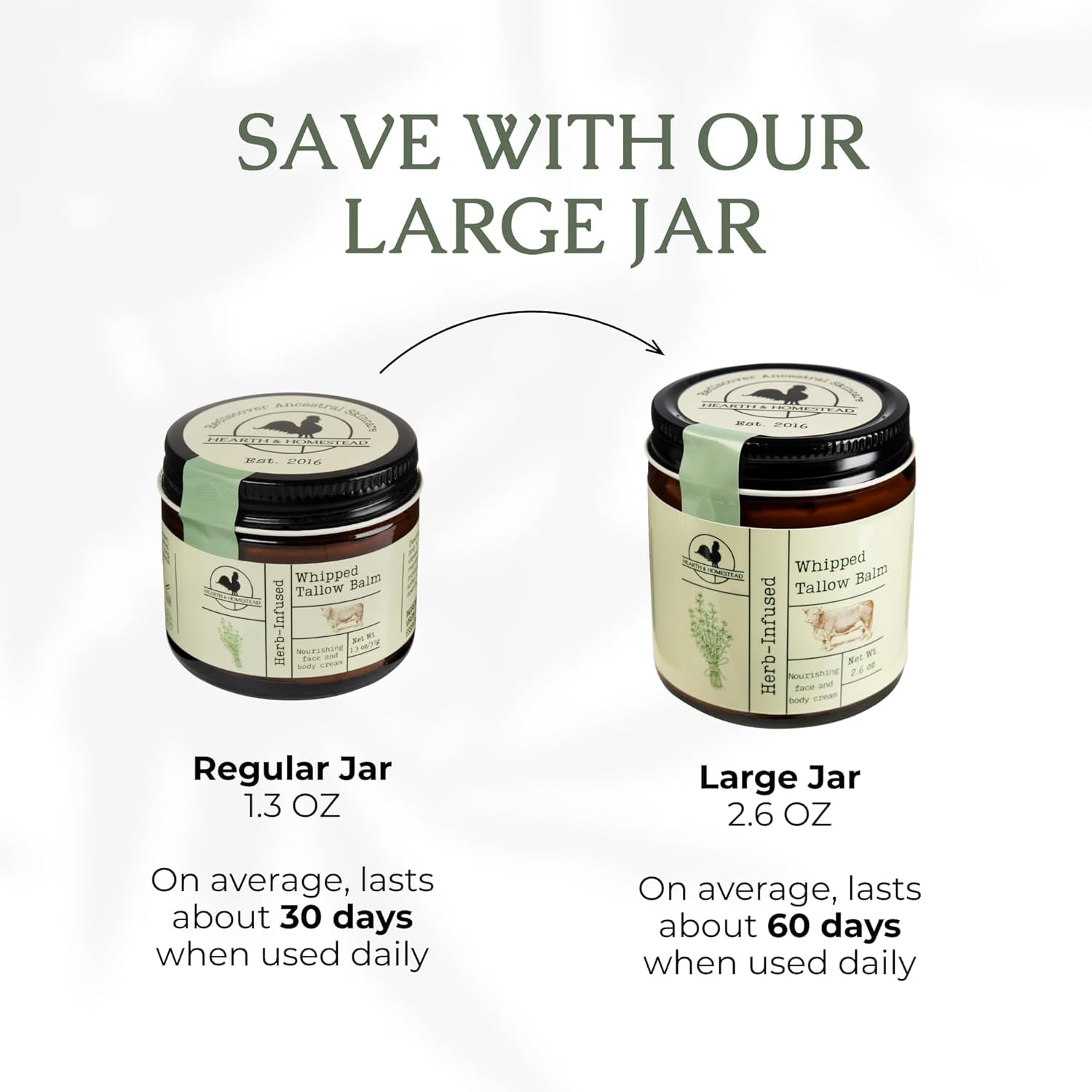 Hearth and Homestead balm label closeup communicates natural unscented formulation.