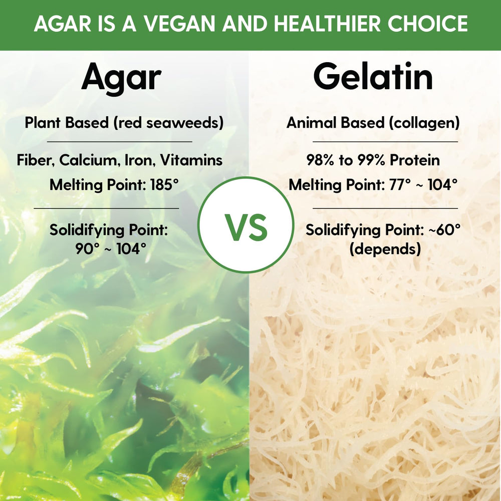Agar powder in soup demonstrates clear, stable gel for savory dishes
