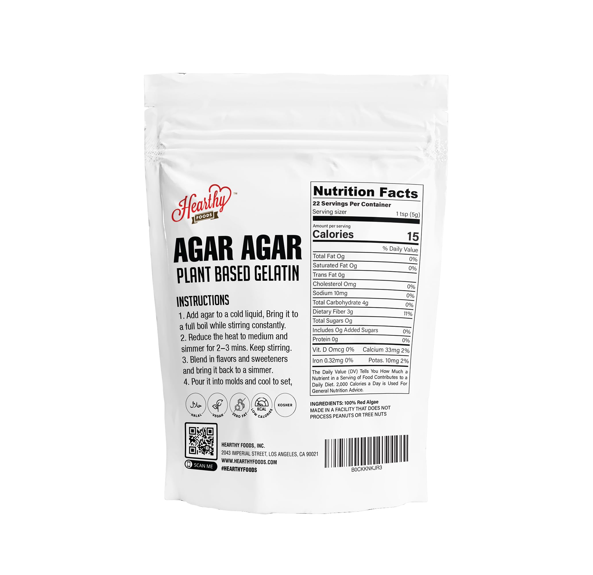 Agar agar powder texture showing silky gel potential for desserts
