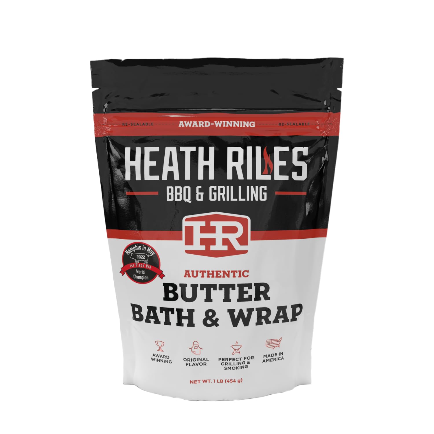 Heath Riles BBQ Butter Bath & Wrap ribs being bathed for rich flavor