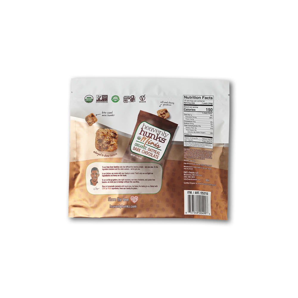 Heavenly Hunks 16-pack display highlights convenient sharing at home or errands.