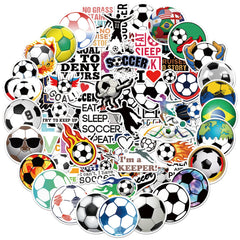 Hebraeos soccer stickers pack: 100 sheets for versatile design on items
