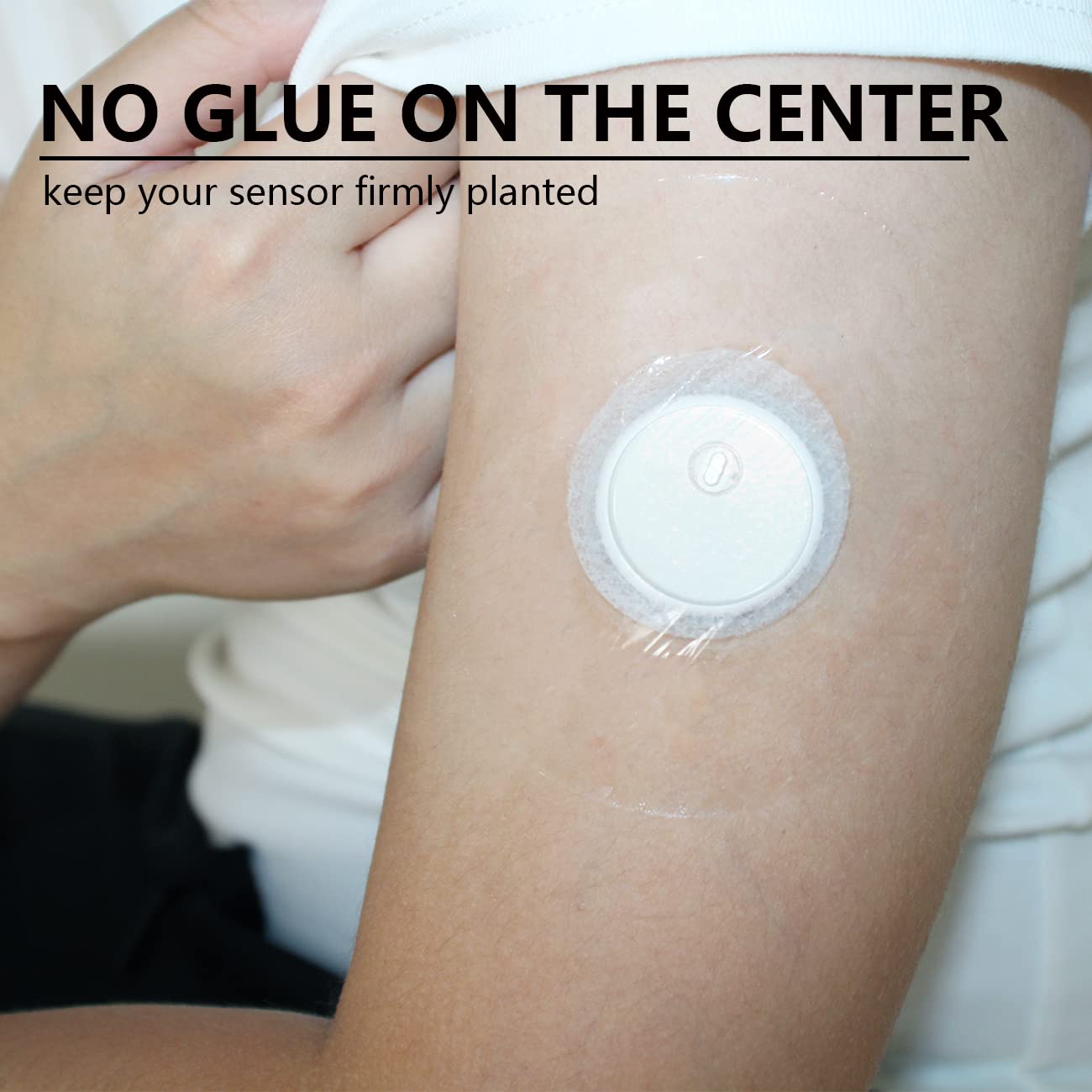 HECHUAN Libre 3 center-hole-free patch keeps skin contact comfortable.
