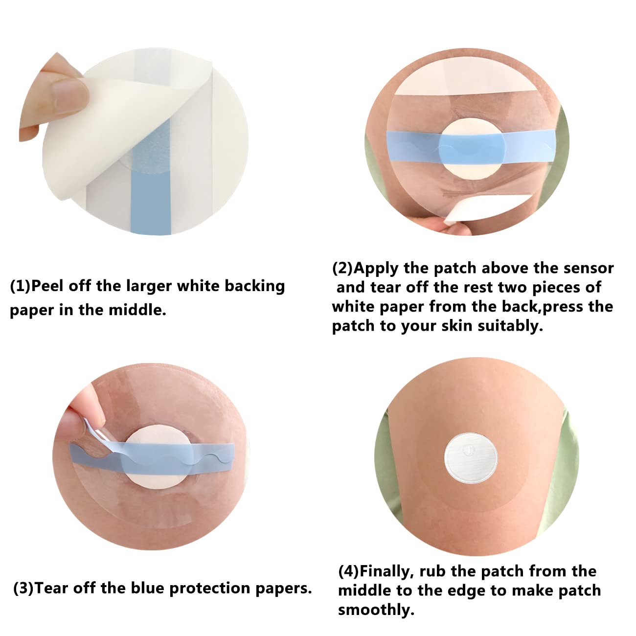 HECHUAN Libre 3 durable patch material supports long-lasting wear.