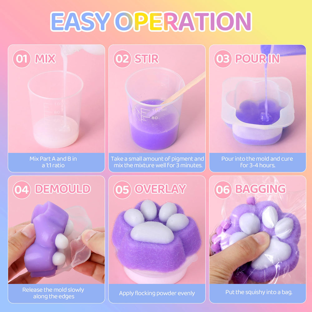 HECKLES squishy molds hamster rabbit feature cute designs for gifts or crafts