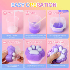 HECKLES squishy molds hamster rabbit feature cute designs for gifts or crafts