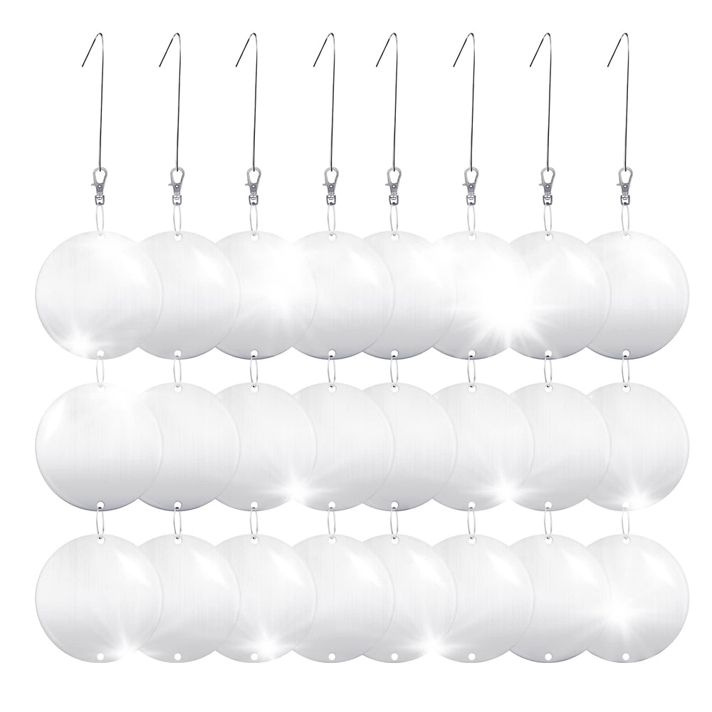 Hedoc Reflective Bird Disc 24pcs setup deters birds with sunlit reflections.