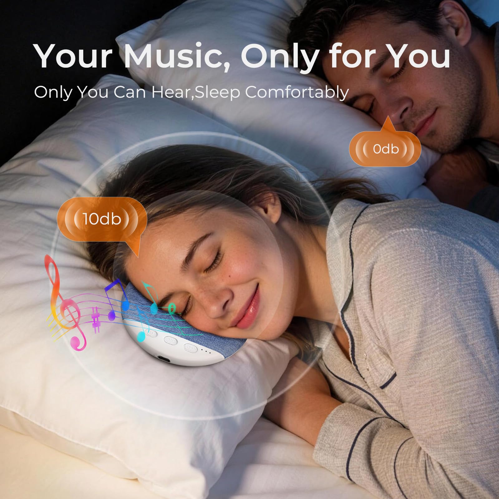 heetipuk 2026 pillow speaker private listening keeps sound near you
