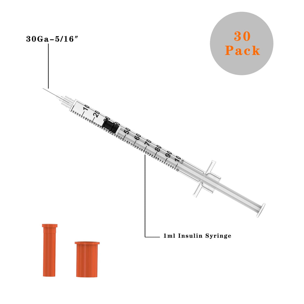 Hefatoa syringe displays clear scale for easy readings.