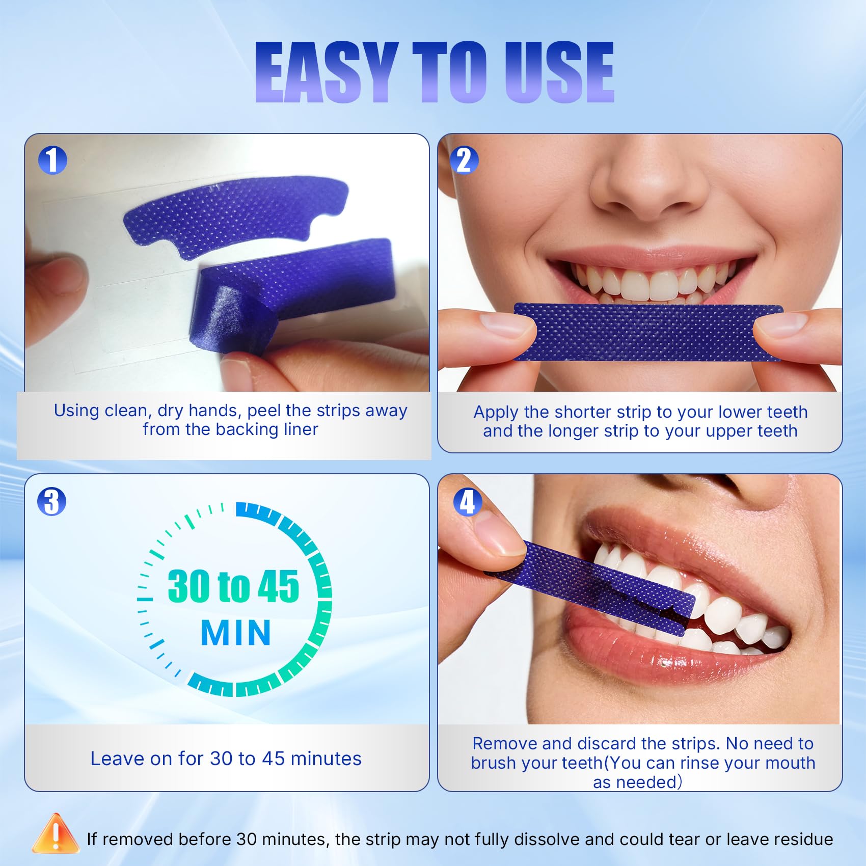 HEGVGVB seven-day whitening progress visuals.