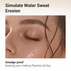 Swatch of HEIMISH Dailism Smudge Stop Mascara in soft brown for everyday looks