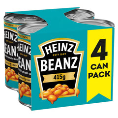 HEINZ Baked Beans 415g 4 Pack can front label for quick weeknight meals