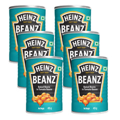 Heinz Beanz ready-to-heat cans, quick and convenient for busy days.