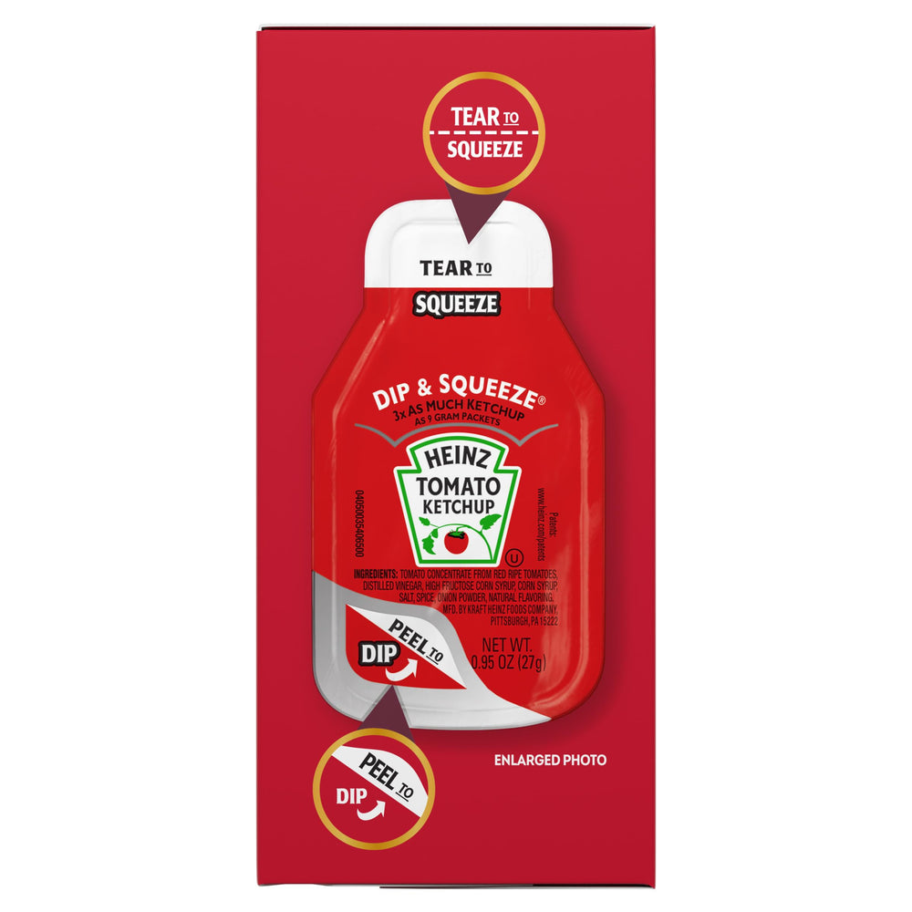 HEINZ ketchup perfect for dipping fries, nuggets, and vegetables.