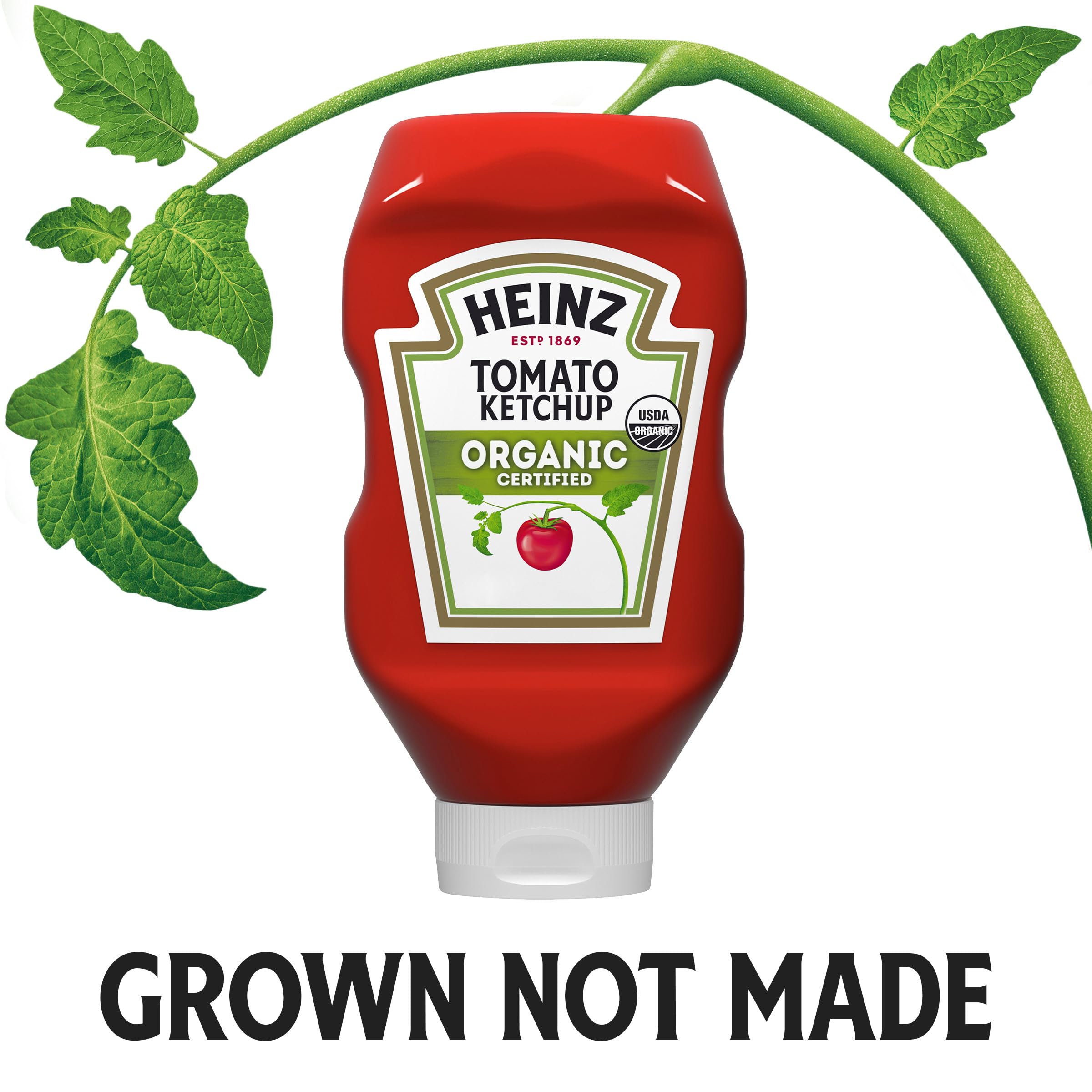 HEINZ ketchup label highlights gluten-free ingredients