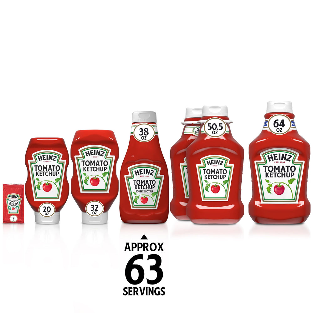 Heinz Ketchup pour close-up showing thick, glossy tomato sauce